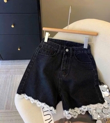 Quần short viền ren trắng Hàn quốc