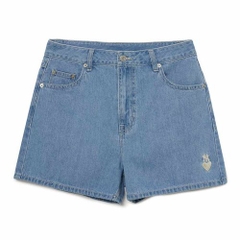 Quần Shorts Nữ MLB Denim NY 3FDPH0133-50SBL Màu Xanh Nhạt