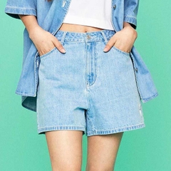Quần Shorts Nữ MLB Denim NY 3FDPH0133-50SBL Màu Xanh Nhạt