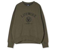 Áo Nỉ Lifework Logo Basic Freesize 2023 Màu Xanh