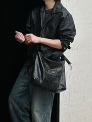 Túi Balenciaga Le City Hobo Bản Hàn Da Bê Size 38cm Màu Đen