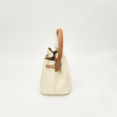Túi Bucket Donna 01 Da Bò Màu Kem-Nâu