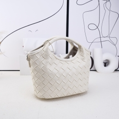 Túi Bucket Tote Korea Màu Kem Size 20 cm
