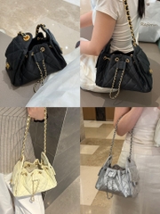 Túi Chanel Bản Hàn Da Caviar Màu Bạc