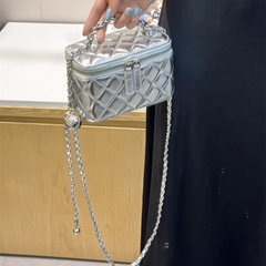 Túi Chanel Korea Vanity Handle Black Remake Korea Da Bò Size 17cm