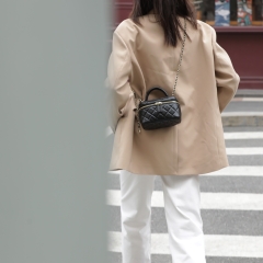 Túi Chanel Remake Hàn Da Bò Nhập Khẩu 2023 Size 17 cm