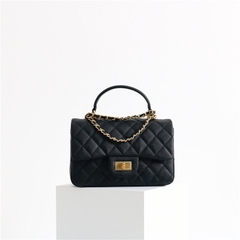 Túi Chanel Remake Hàn Da Caviar 25 cm Màu Đen