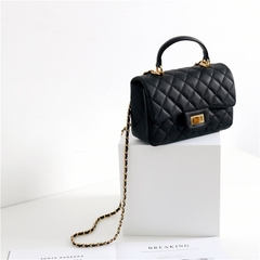 Túi Chanel Remake Hàn Da Caviar 25 cm Màu Đen