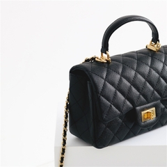 Túi Chanel Remake Hàn Da Caviar 25 cm Màu Đen