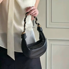 Túi Đeo Vai Amelia Moon Da Bê Màu Đen