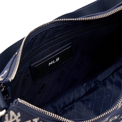 Túi Đeo Vai MLB Hobo Logo LA Size 30 Màu Tím