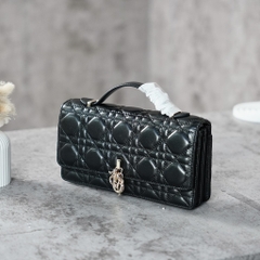 Túi Dior Pochette Lady Bản Hàn Da Cừu 21cm Màu Đen