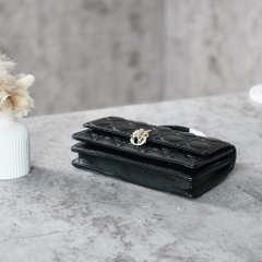 Túi Dior Pochette Lady Bản Hàn Da Cừu 21cm Màu Đen