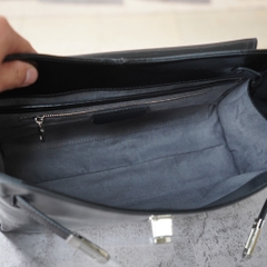 Túi Flap Bag Korea Da Bò Size 33cm Màu Đen