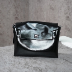Túi Flap Bag Korea Da Bò Size 33cm Màu Đen