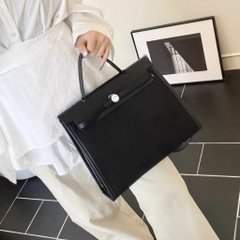Túi Hermes Herbag Bản Remake Hàn Size 31cm Màu Đen