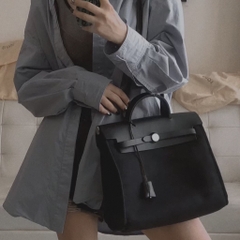 Túi Hermes Herbag Bản Remake Hàn Size 31cm Màu Đen