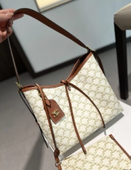 Túi Xách Celine Hobo Remake Hàn Da Bò Size 30cm