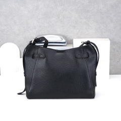 Túi Hobo HM Thiết Kế Hàn Size 32cm Da Bò Togo Màu Đen