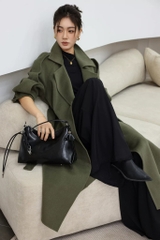 Túi Hobo Shouder Korea Da Bò 30cm Màu Đen