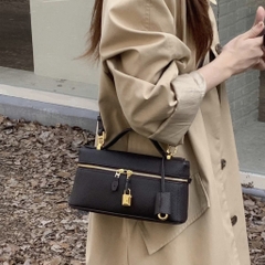 Túi Loro Piana Bản Hàn Da Bò Togo Bản 2025 Logo Vàng