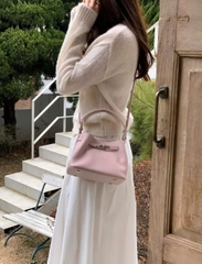 Túi Mini Kelly Bucket Bản Hàn Da Bò