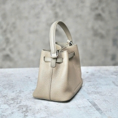 Túi Mini Kelly Bucket Bản Hàn Da Bò