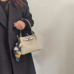 Túi Mini Kelly Bucket Bản Hàn Da Bò