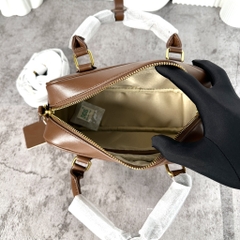 Túi Miumiu Bản Hàn Da Bê Size 22cm Màu Nâu Cafe