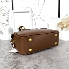 Túi Miumiu Bản Hàn Da Bê Size 22cm Màu Nâu Cafe