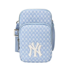 Túi Đeo Chéo MLB Monogram Baby Blue 32BGDK111-50S Màu Xanh