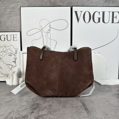 Túi Polene Cyme Bản Hàn Da Lộn Size Mini Màu Nâu Cafe