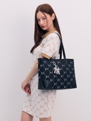 Túi Tote MLB New York Yankees Diamond Monogram Jacquard Màu Đen