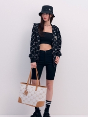 Túi Tote MLB New York Yankees Diamond Monogram Jacquard Màu Kem