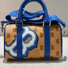 Túi Trống MLB Logo Chữ B 3ABWS023N-43SAS Màu Kem Nâu
