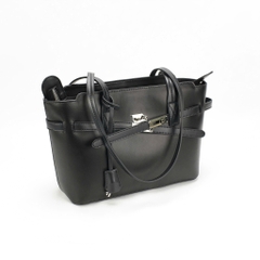 Túi Xách Balen Bel Air Small Tote Da Bê Màu Đen 28 cm