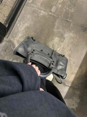 Túi Xách Balenciaga Le City Bản Hàn Da Bò Xám