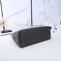 Túi Xách Bottega Veneta Andiamo Bản Hàn Da Bê Size 32 Màu Xanh Army