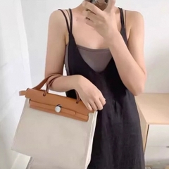 Túi Xách Hermes Herbag Bản Hàn Size 31cm Màu Canvas