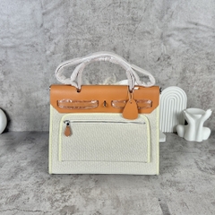 Túi Xách Hermes Herbag Bản Hàn Size 31cm Màu Canvas