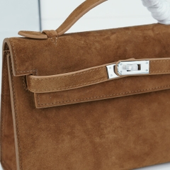 Túi Xách Hermes Kelly Pochette Bản Hàn Size 22 Da Lộn