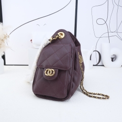 Túi Xách Hobo Chanel 25 Caviar Màu Đỏ