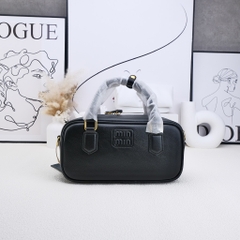 Túi Xách Miumiu Bản Hàn Da Bê 22cm Màu Đen