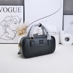 Túi Xách Miumiu Bản Hàn Da Bê 22cm Màu Đen