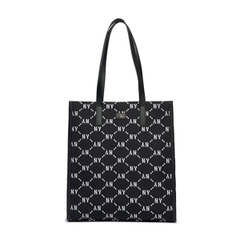Túi Xách MLB Monogram Tote Bag NY 3AORM012N-50BKS Màu Đen