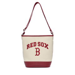 Túi Xách MLB VarsityLogo Chữ B 3ABMS093N-43CRD Màu Trắng Viền Đỏ