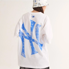Áo Phông MLB Logo NY 3ATS53023-50WHS Màu Trắng