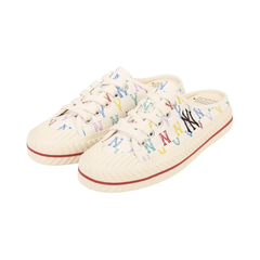 Giày Mule MLB Monogram Logo NY 32SHSM111-50W Màu Trắng