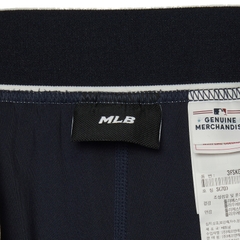 Váy Xếp Ly MLB Logo LA Viền Trắng Màu Tím Than