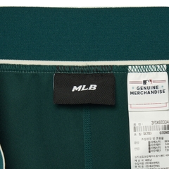 Váy Xếp Ly MLB Logo LA Viền Trắng Màu Xanh Lá Cây